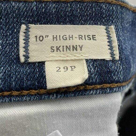 MADEWELL Skinny Jeans Women Petite 29P Woodbridge Wash 10" High Rise NA878 - Picture 12 of 15